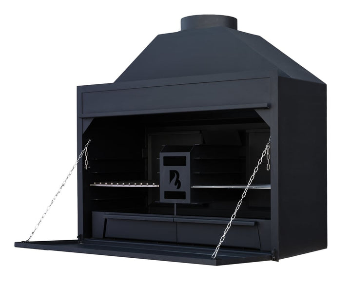 Inbouw Braai BBQ 120 cm – Houtgestookte BBQ voor Buitenkeuken | Brant