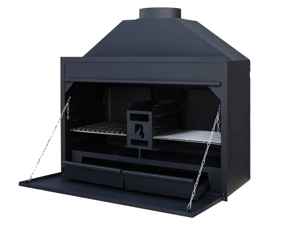 Inbouw Braai BBQ 120 cm – Houtgestookte BBQ voor Buitenkeuken | Brant