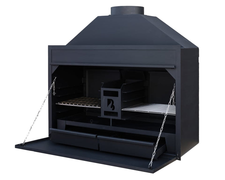 Inbouw Braai BBQ 120 cm – Houtgestookte BBQ voor Buitenkeuken | Brant
