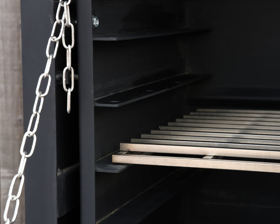 Vrijstaande Braai BBQ 120 cm – Inclusief Onderstel en Schoorsteen | Brant