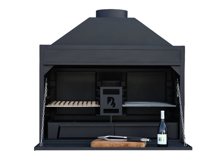 Inbouw Braai BBQ 120 cm – Houtgestookte BBQ voor Buitenkeuken | Brant